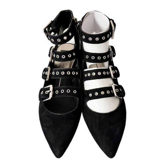 DOLCE VITA ELODIE SUEDE ANKLE STRAP FLATS, NIB - Picture 6 of 8